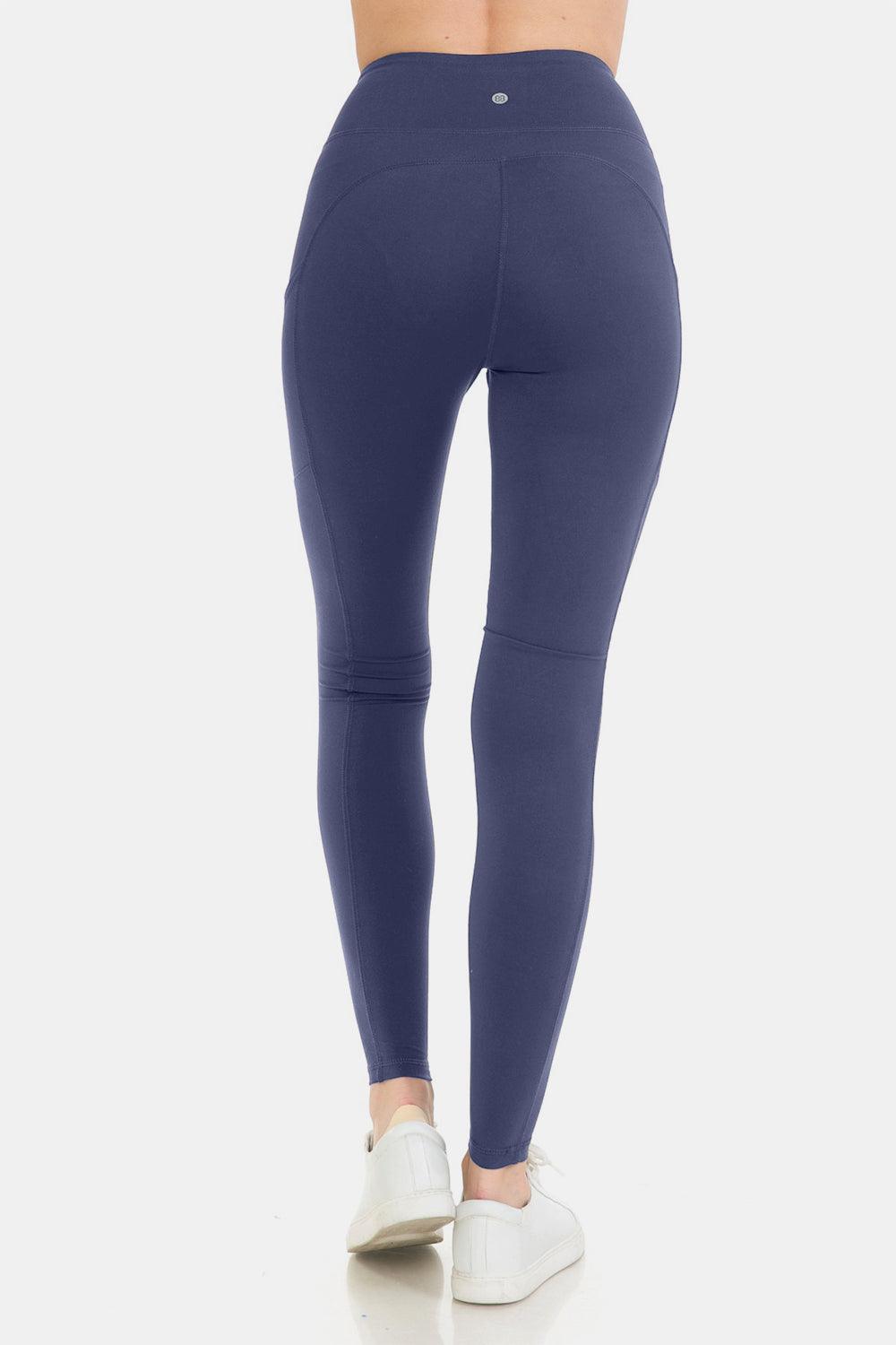 Leggings Depot High Waist Wide Waistband Leggings-Trendy Canvas