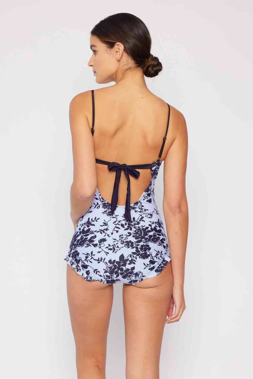 Marina West Swim Côte D'Azur Ruffle Trim One-Piece Swimsuit